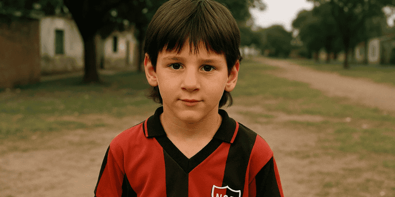 Messi thời thơ ấu tại Rosario, Argentina.