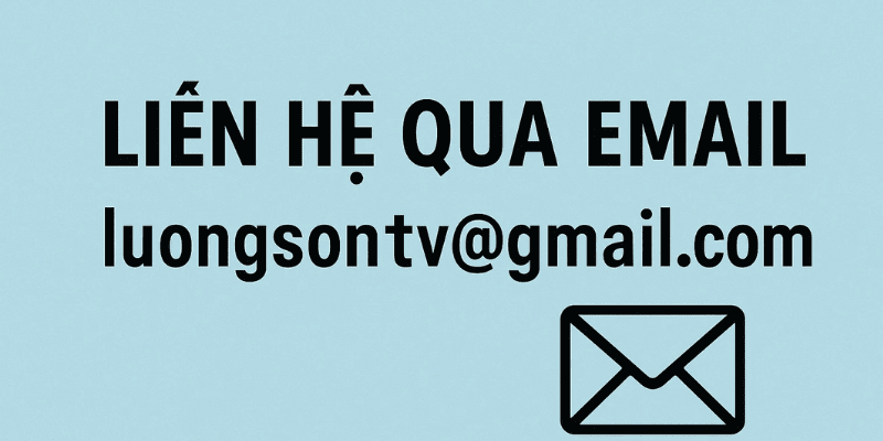 Phương thức Liên hệ qua email luongsontv